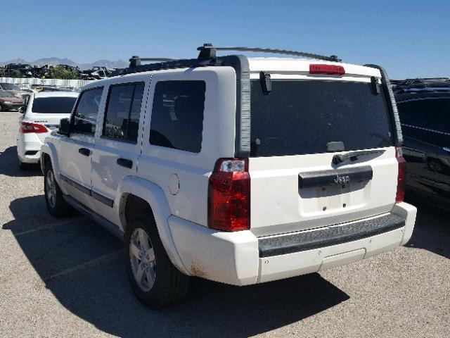 1J8HH48KX6C343116 - 2006 JEEP COMMANDER WHITE photo 3
