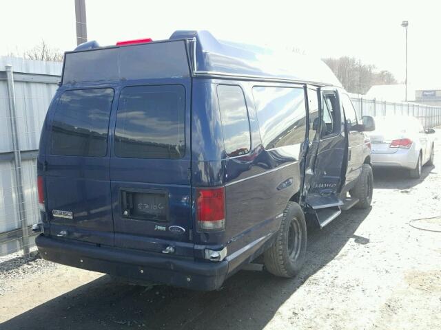 1FTNS24W29DA57106 - 2009 FORD ECONOLINE BLUE photo 4