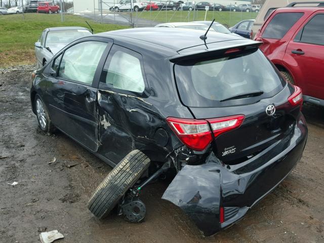 VNKJTUD38JA089309 - 2018 TOYOTA YARIS L BLACK photo 3