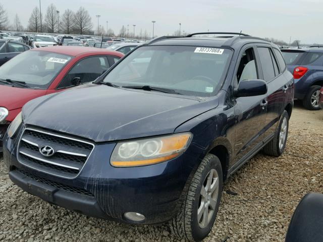 5NMSH13E59H294037 - 2009 HYUNDAI SANTA FE S BLUE photo 2