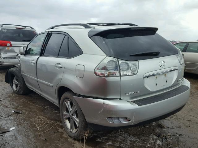 JTJHW31U872033943 - 2007 LEXUS RX 400H SILVER photo 3