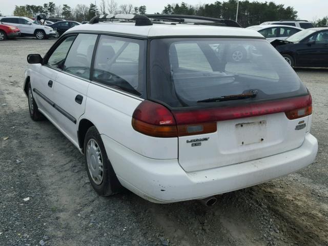 4S3BK4353T7312472 - 1996 SUBARU LEGACY L WHITE photo 3