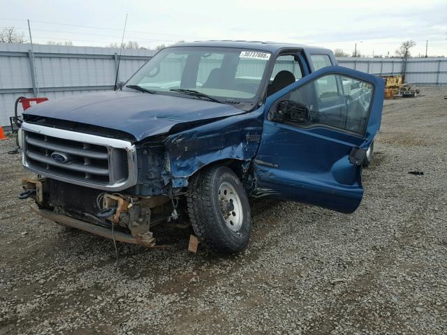 1FTSW31F11EA83499 - 2001 FORD F350 SRW S BLUE photo 2