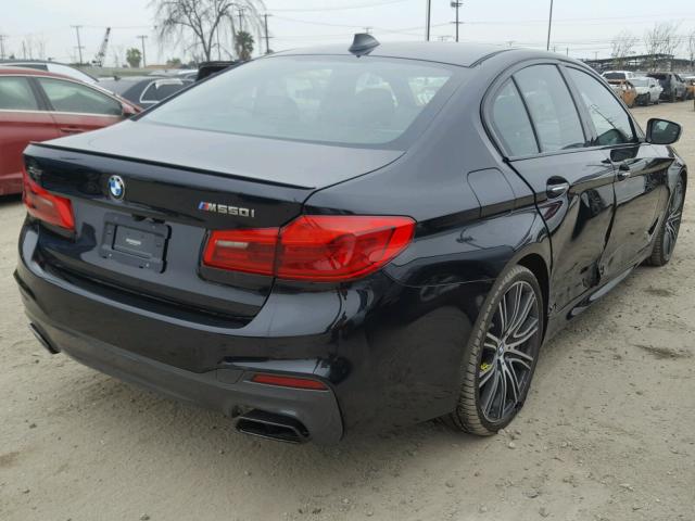 WBAJB9C51JG463930 - 2018 BMW M550XI BLACK photo 4