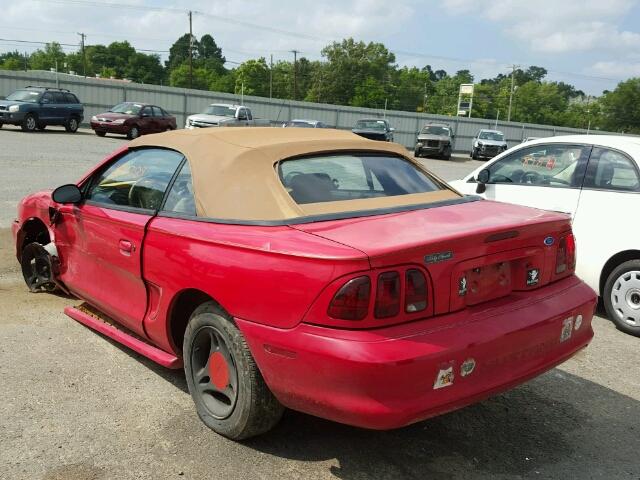 1FALP4449VF113727 - 1997 FORD MUSTANG RED photo 3