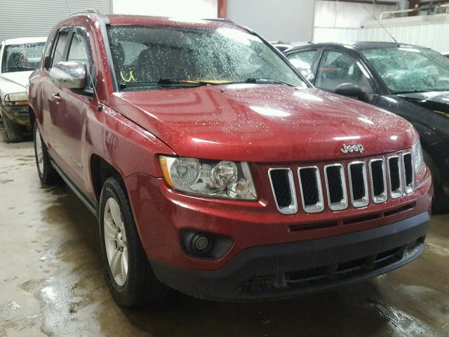 1C4NJCBB9CD636335 - 2012 JEEP COMPASS SP RED photo 1