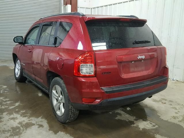 1C4NJCBB9CD636335 - 2012 JEEP COMPASS SP RED photo 3