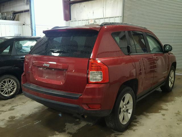 1C4NJCBB9CD636335 - 2012 JEEP COMPASS SP RED photo 4