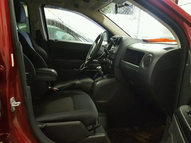 1C4NJCBB9CD636335 - 2012 JEEP COMPASS SP RED photo 5
