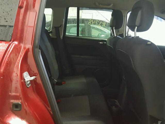 1C4NJCBB9CD636335 - 2012 JEEP COMPASS SP RED photo 6