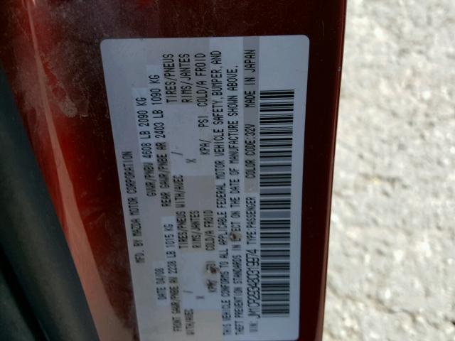 JM1CR293480319974 - 2008 MAZDA 5 RED photo 10