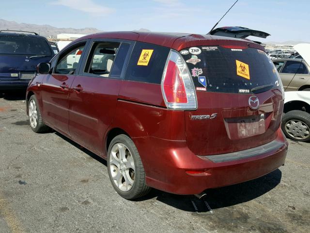 JM1CR293480319974 - 2008 MAZDA 5 RED photo 3