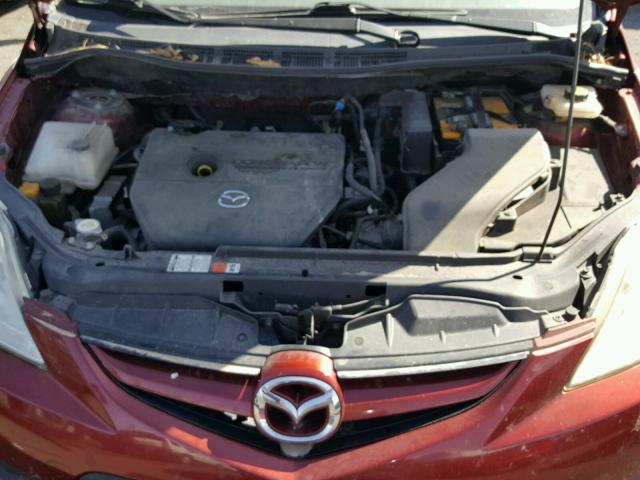 JM1CR293480319974 - 2008 MAZDA 5 RED photo 7