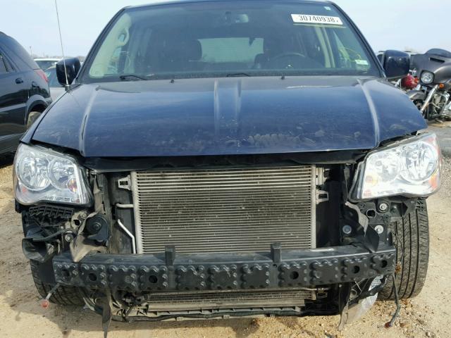 2C4RDGDG3DR670651 - 2013 DODGE GRAND CARA BLUE photo 9