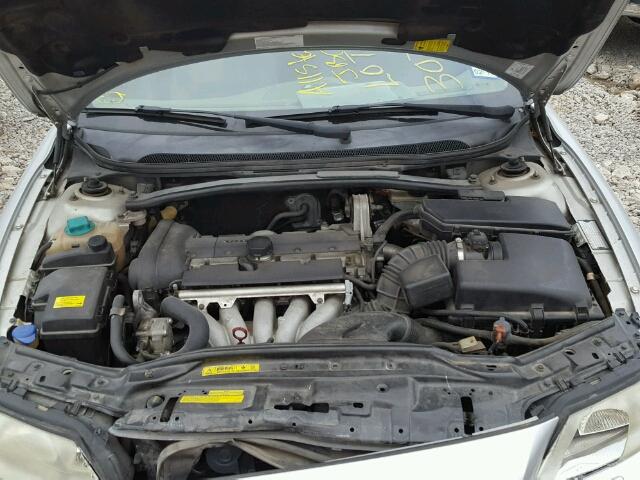 YV1RS612X52463645 - 2005 VOLVO S60 SILVER photo 7