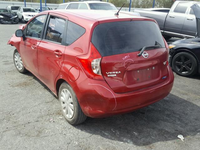 3N1CE2CP4EL381061 - 2014 NISSAN VERSA NOTE RED photo 3