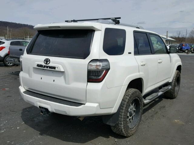 JTEBU5JR7G5353027 - 2016 TOYOTA 4RUNNER SR WHITE photo 4