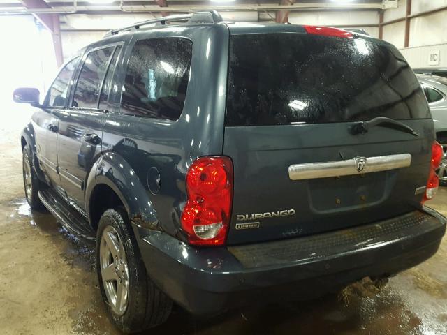 1D8HB58217F527666 - 2007 DODGE DURANGO LI BLUE photo 3