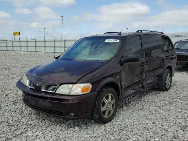 1GHDX13E94D228579 - 2004 OLDSMOBILE SILHOUETTE PURPLE photo 2