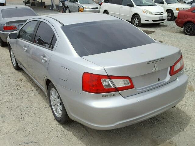 4A32B2FFXCE012235 - 2012 MITSUBISHI GALANT FE SILVER photo 3