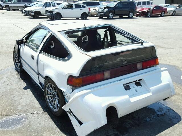 JHMED9362MS006308 - 1991 HONDA CIVIC CRX WHITE photo 3