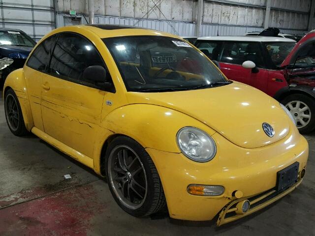 3VWCD21C4YM487053 - 2000 VOLKSWAGEN NEW BEETLE 黄色 照片 1