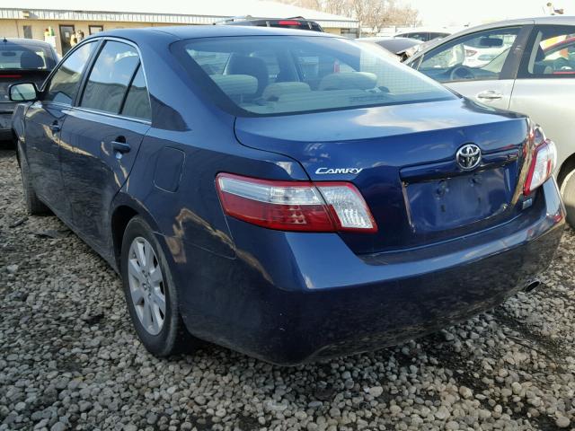 4T1BB46K99U103941 - 2009 TOYOTA CAMRY HYBR BLUE photo 3