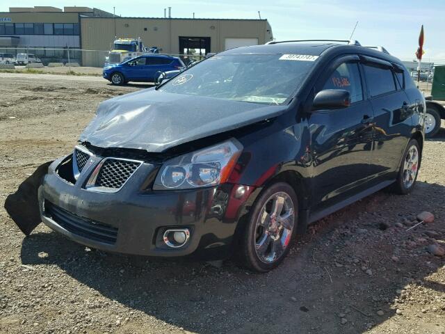 5Y2SP67049Z431432 - 2009 PONTIAC VIBE BLACK photo 2