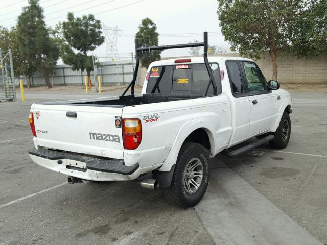 4F4YR16U91TM07928 - 2001 MAZDA B3000 CAB WHITE photo 4