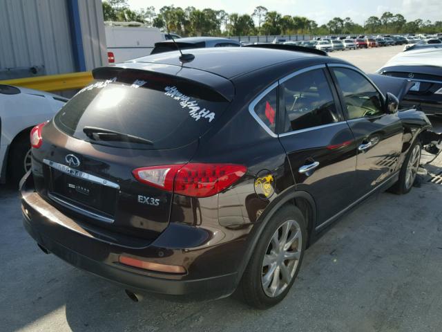 JNKAJ09E58M300135 - 2008 INFINITI EX35 BASE MAROON photo 4