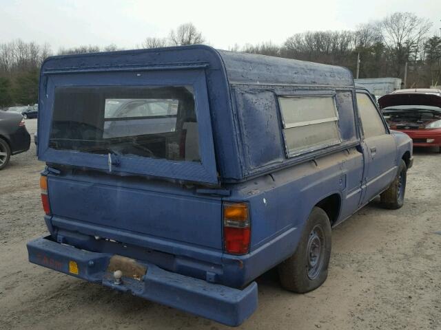 JT4RN50R7E0042239 - 1984 TOYOTA PICKUP 1/2 BLUE photo 4