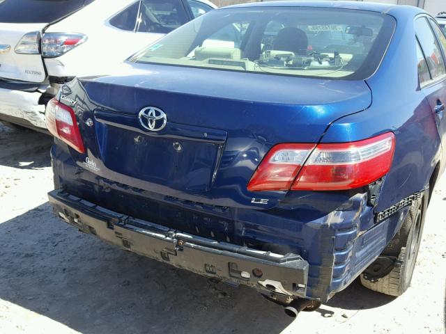 4T1BE46K77U007939 - 2007 TOYOTA CAMRY NEW BLUE photo 9