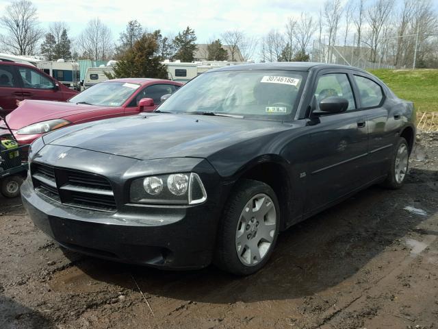 2B3KA43G16H512636 - 2006 DODGE CHARGER SE BLACK photo 2