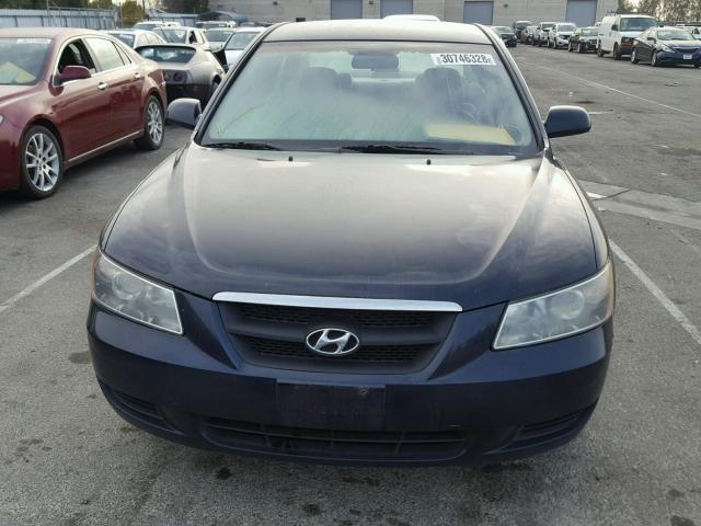 5NPET46C57H229521 - 2007 HYUNDAI SONATA GLS BLUE photo 9