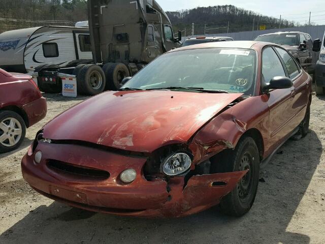 1FAFP52U9XA149648 - 1999 FORD TAURUS LX MAROON photo 2