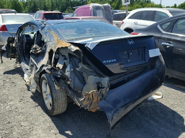 2HGFG11928H002804 - 2008 HONDA CIVIC EXL შავი ფოტო 3