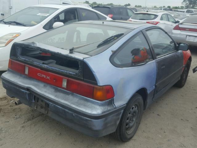 JHMED8451KS021329 - 1989 HONDA CIVIC CRX BLUE photo 4