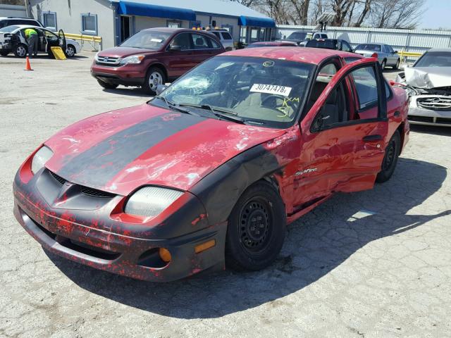 1G2JB524117161420 - 2001 PONTIAC SUNFIRE SE RED photo 2