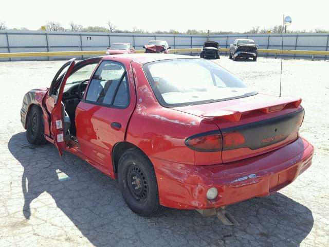 1G2JB524117161420 - 2001 PONTIAC SUNFIRE SE RED photo 3