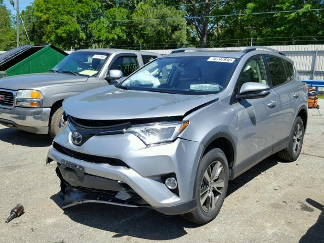 JTMWFREV2JD114416 - 2018 TOYOTA RAV4 ADVEN SILVER photo 2