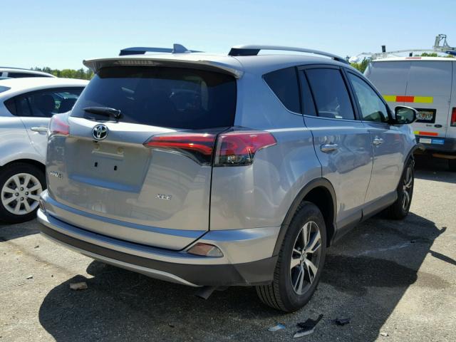 JTMWFREV2JD114416 - 2018 TOYOTA RAV4 ADVEN SILVER photo 4