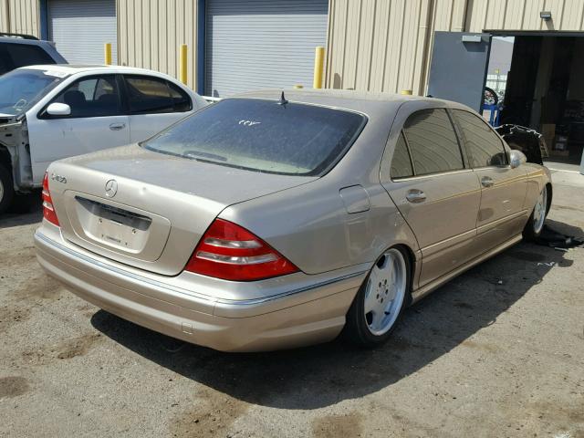 WDBNG70J61A200331 - 2001 MERCEDES-BENZ S 430 GOLD photo 4