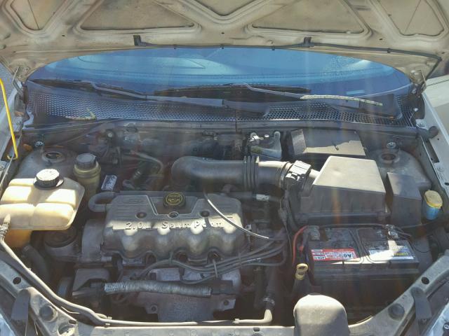 1FAFP33P02W172616 - 2002 FORD FOCUS LX GOLD photo 7