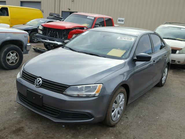 3VW2K7AJ3CM353480 - 2012 VOLKSWAGEN JETTA BASE გრაფიტი ფოტო 2