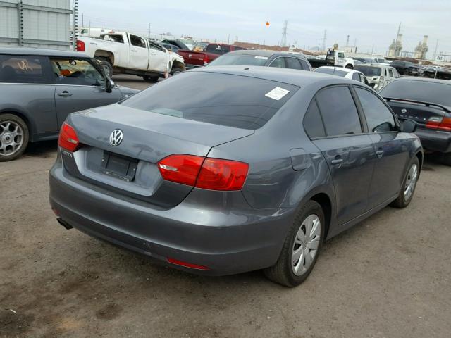 3VW2K7AJ3CM353480 - 2012 VOLKSWAGEN JETTA BASE გრაფიტი ფოტო 4