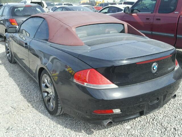 WBAEK73494B321324 - 2004 BMW 645 CI AUT BLACK photo 3