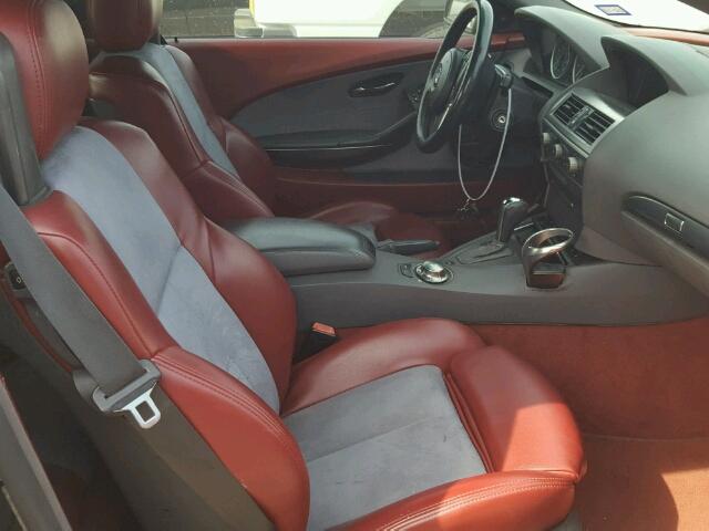 WBAEK73494B321324 - 2004 BMW 645 CI AUT BLACK photo 5