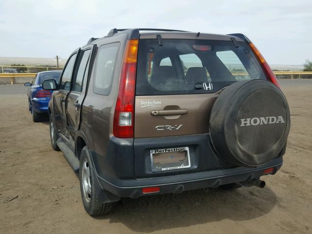 JHLRD68502C008750 - 2002 HONDA CR-V LX TAN photo 3