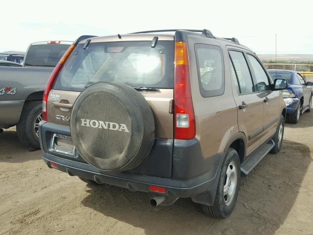 JHLRD68502C008750 - 2002 HONDA CR-V LX TAN photo 4