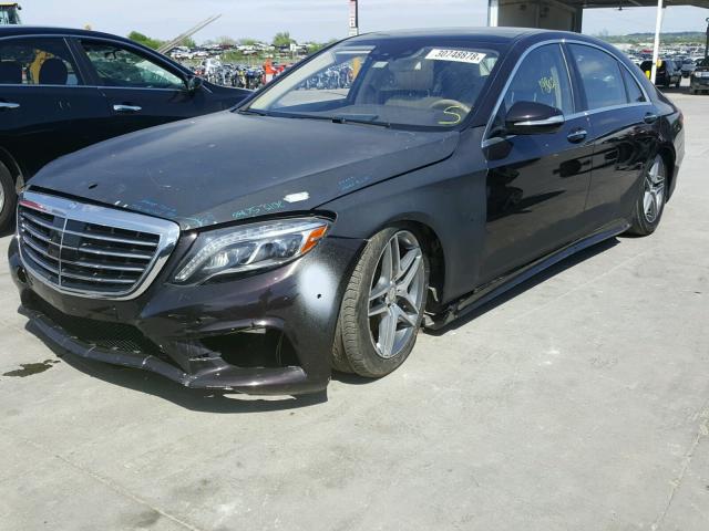 WDDUG8CB7EA020018 - 2014 MERCEDES-BENZ S 550 BURGUNDY photo 2